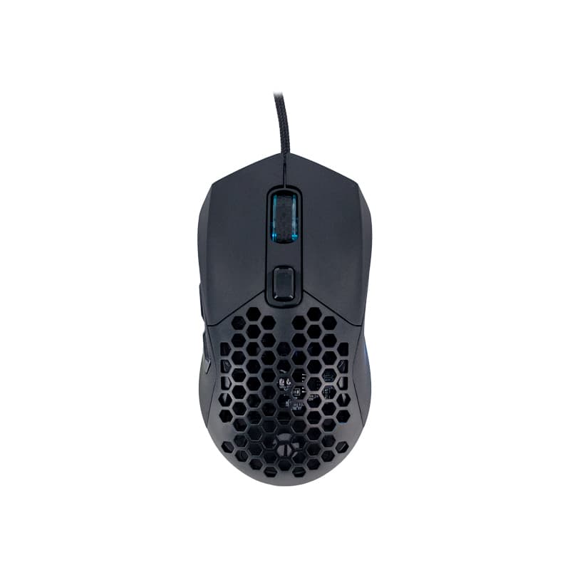 Mouse gamer TEROS TE-1232G, DPI hasta 7200, RGB, 7 botones, optico, negro