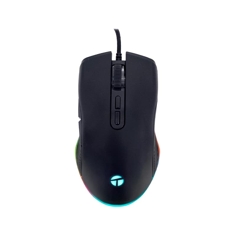 Mouse Gamer Teros TE-1233G, DPI hasta 7200, RGB,7 Botones, USB, Negro