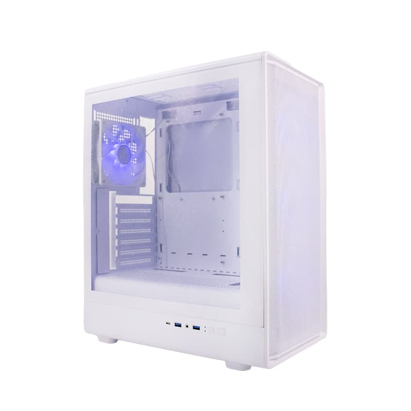 Case sin fuente Gamer TEROS TE-1329G Blanco