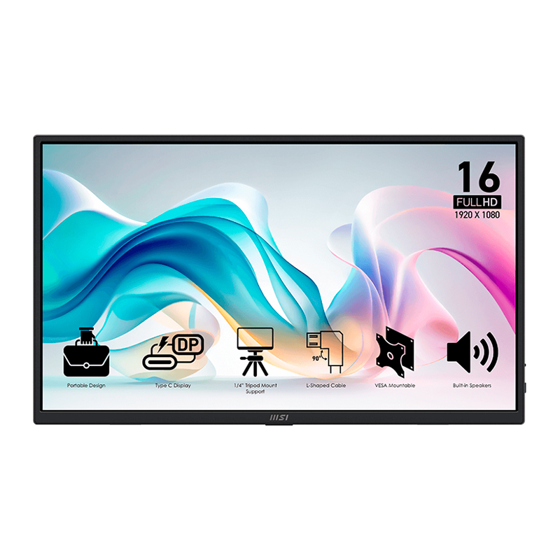 Monitor Portatil Plano MSI PRO MP165 E6, 15.6